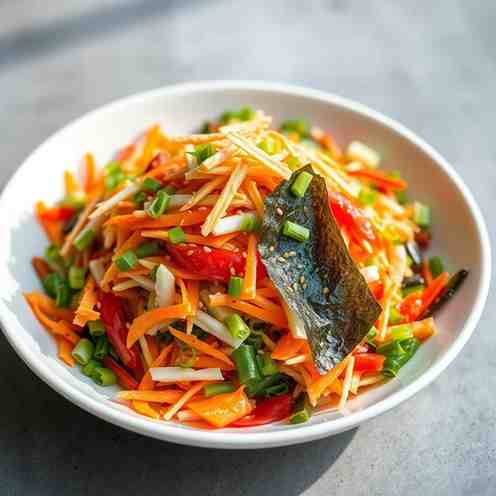 Homemade Asian Chopped Salad - Sushi-Style Seaweed Recipe